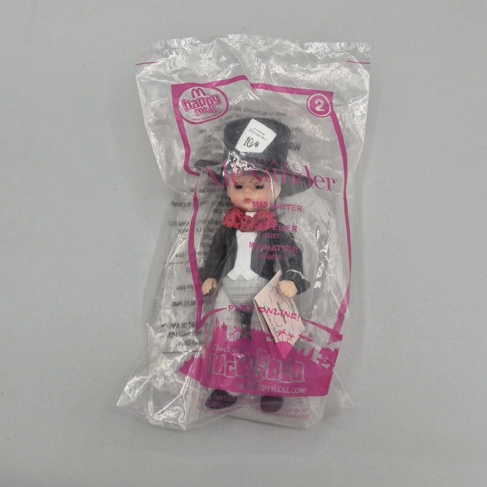 McDonalds‎ Happy Meal Madame Alexander Boy Mad Hatter Doll Toy Alice Wonderland